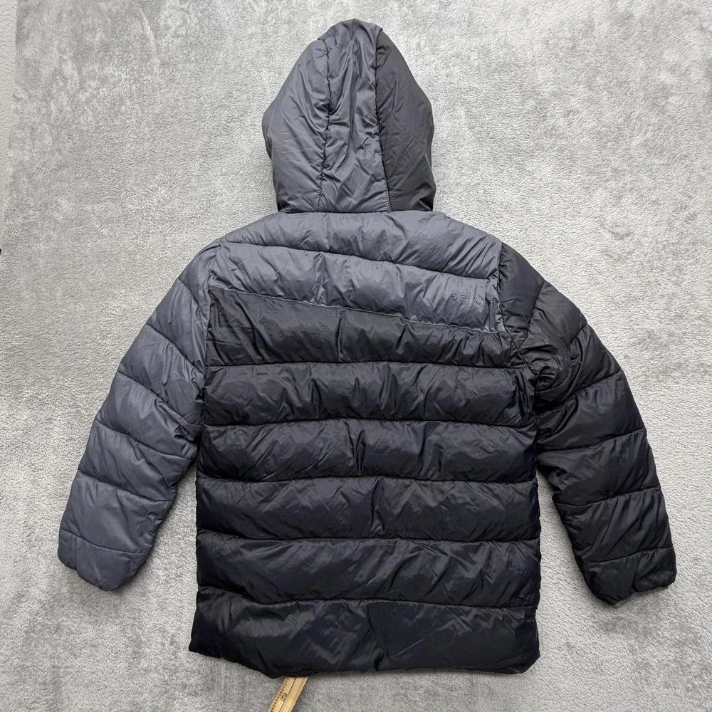 Spyder Jacket Boys XL Black‎ Puffer Insulated Hooded Full Zip Ski Coat Lined